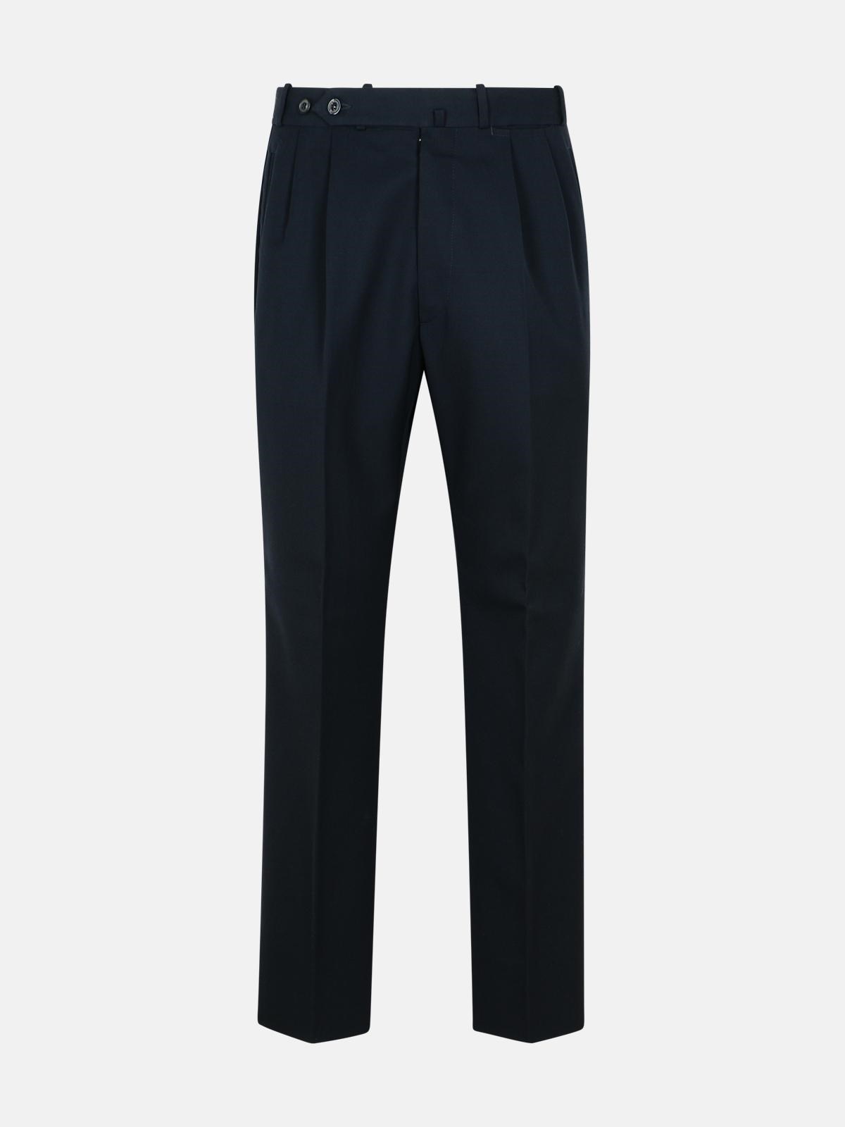 Maison Margiela Navy Virgin Wool Trousers