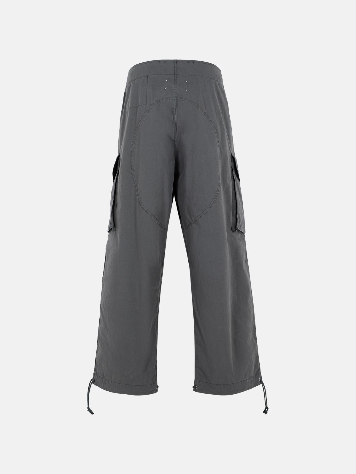 maison margiela GRAY COTTON PANTS available on www.valicostore.com 