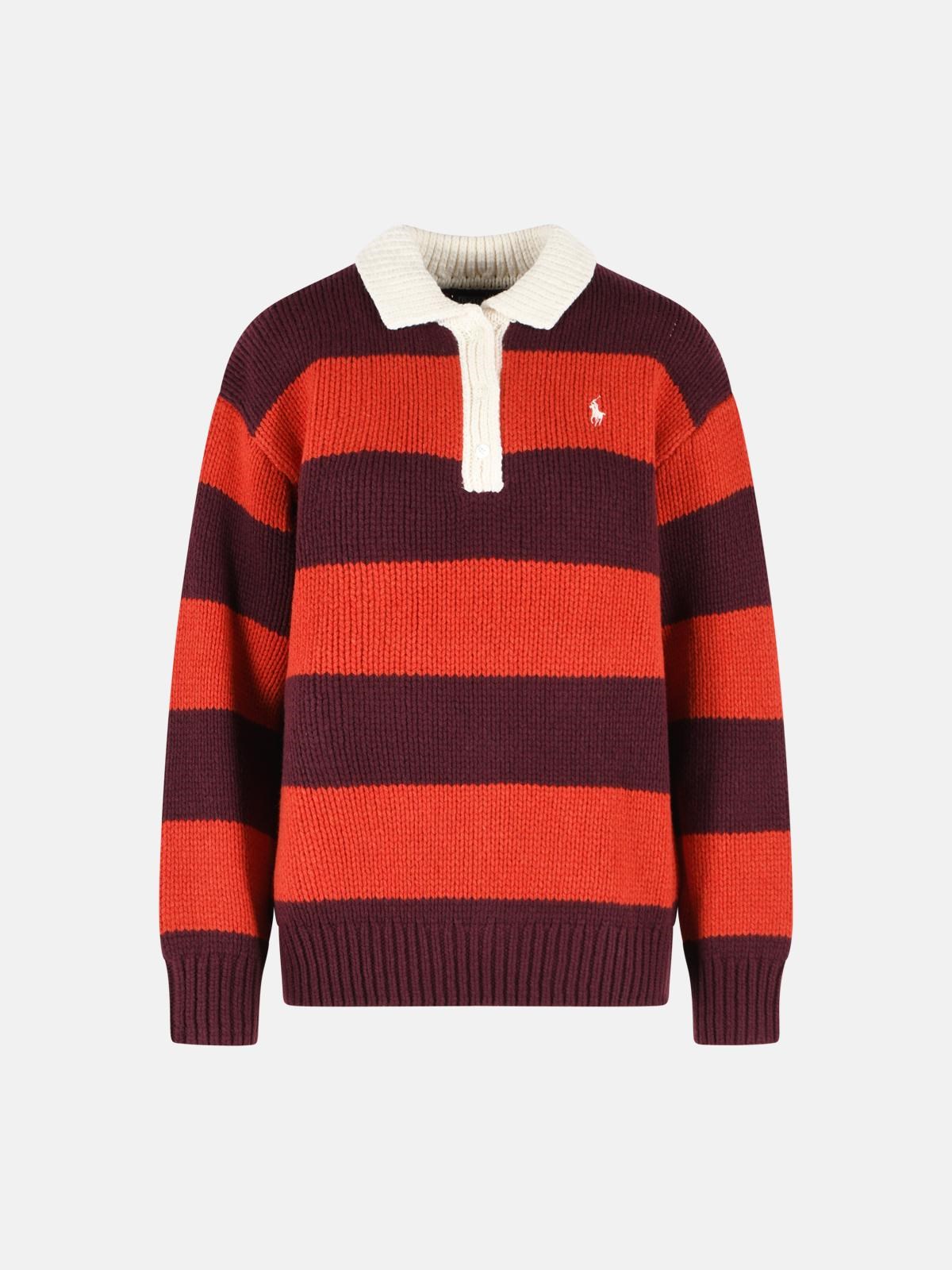 polo ralph lauren 'RUGBY' RED WOOL SWEATER available on www